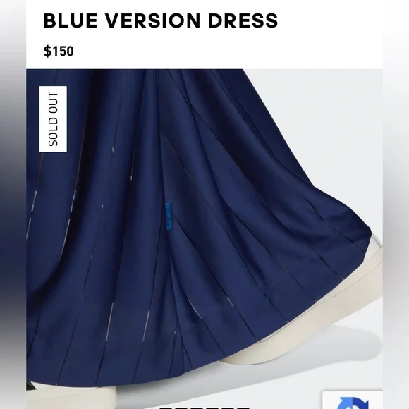 NWT! adidas Blue Version Dress Night Sky Small SOLD OUT in stores - Picture 3 of 15